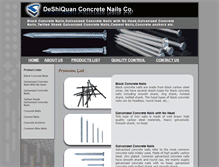 Tablet Screenshot of concretenail.net